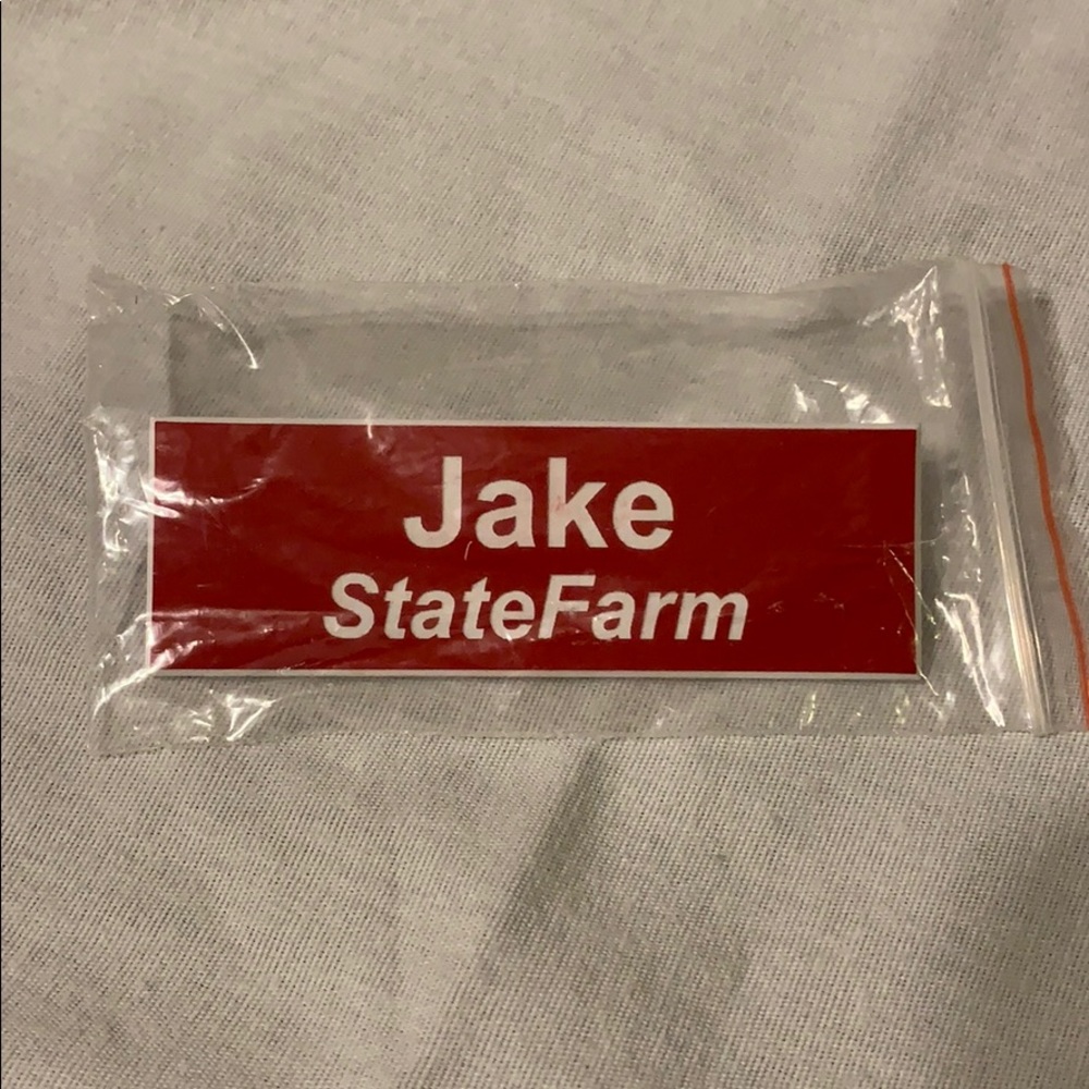 Jake from State Farm Name tag